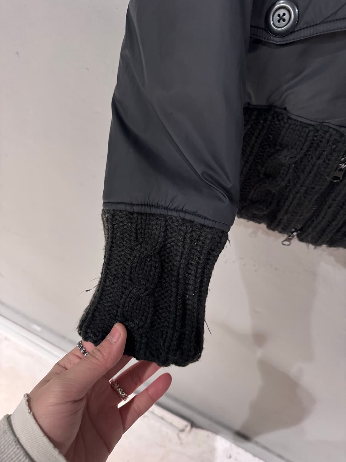 울리치 투웨이 니트 믹스 크롭 패딩  상품이미지6