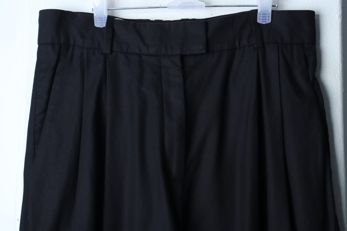 W(XL) 코스 면바지 팬츠 투턱 블랙 놈코어-P9767 상품이미지3