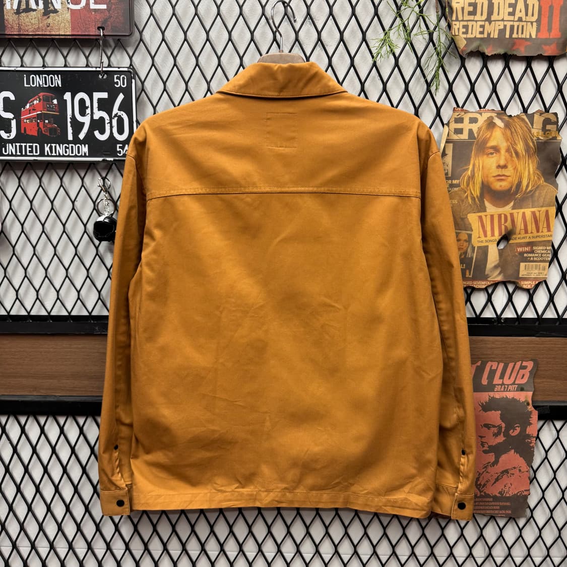 USA VINTAGE 코튼 초어 자켓 전면 포켓 로고 포인트 브라운 상품이미지2