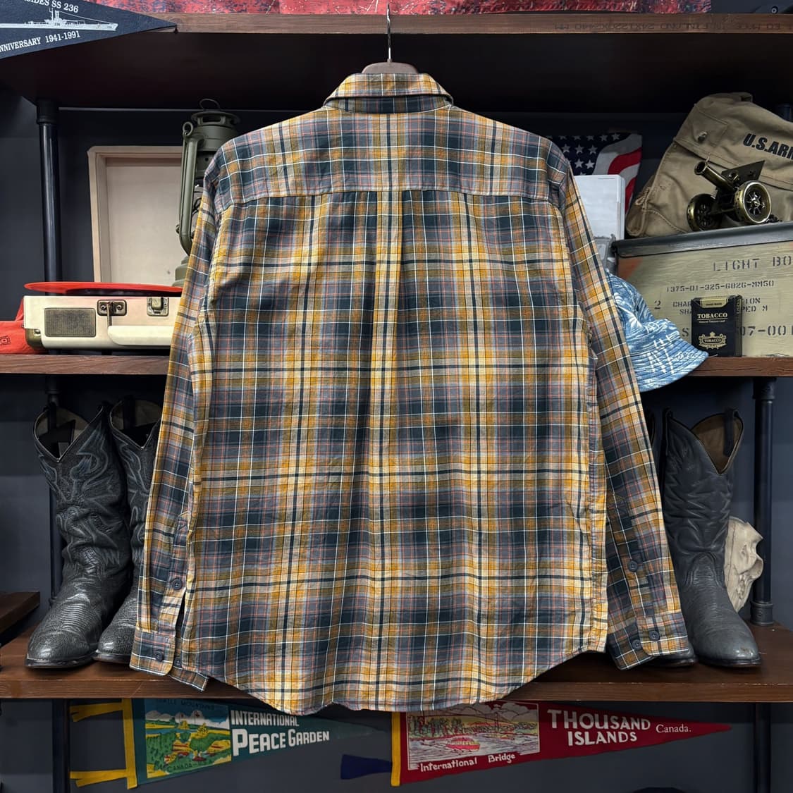 10s 파타고니아 오가닉코튼 마드라스 체크 캐주얼 셔츠 브랜드탭 N740 상품이미지2