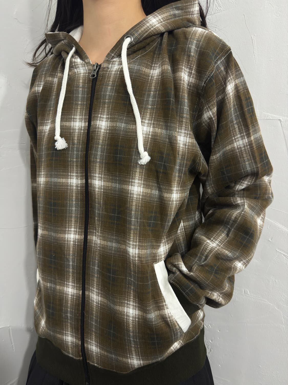 check hood zipup 상품이미지3