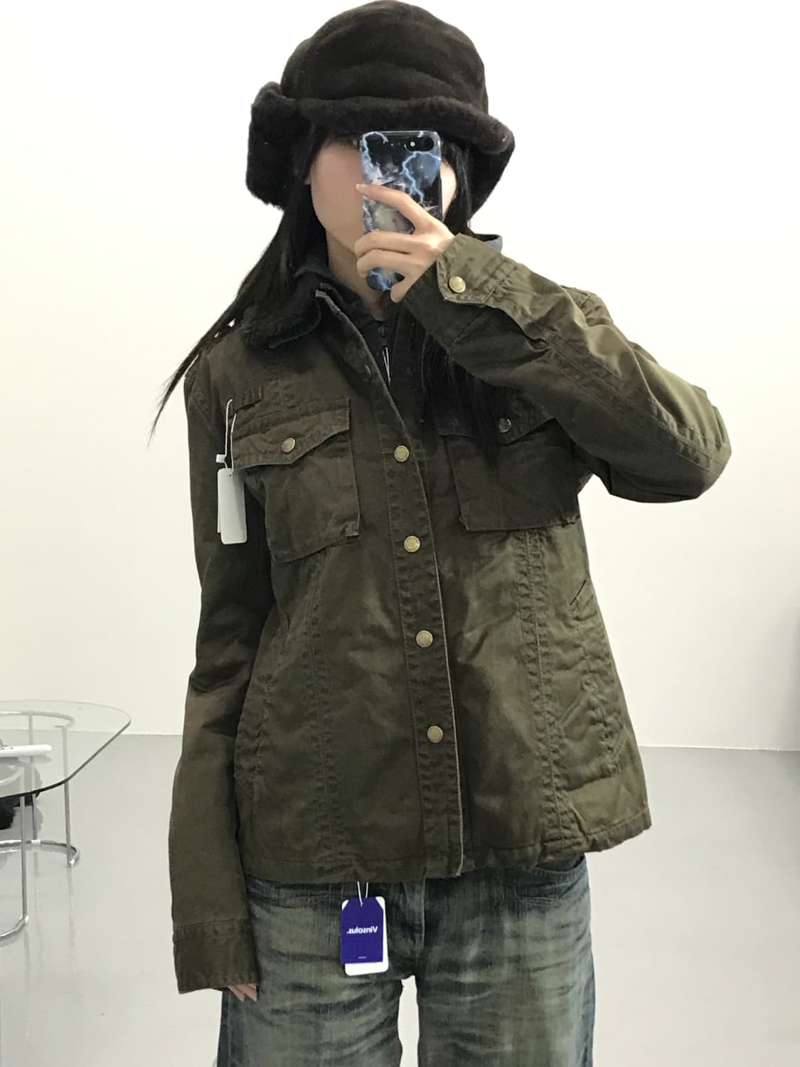 RATTLE TRAP 보아 카라 밀리터리 자켓 상품이미지1