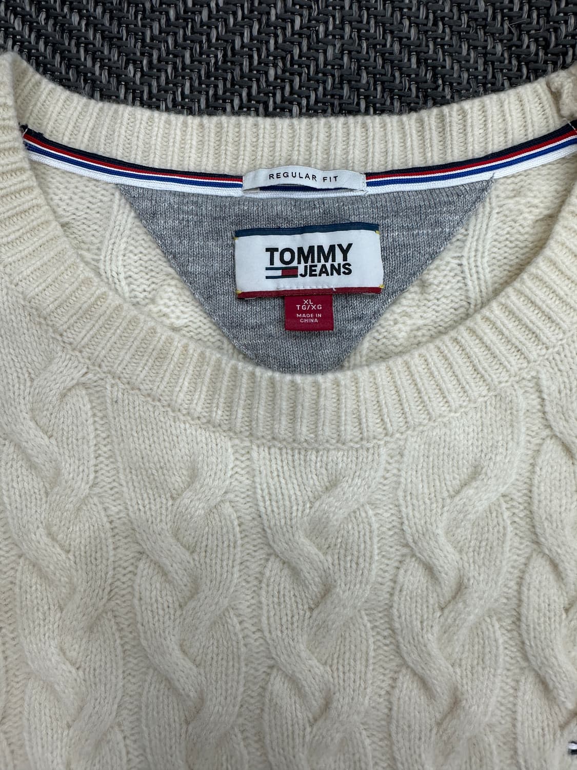 타미힐피거 꽈배기 니트 아이보리 상품이미지3
