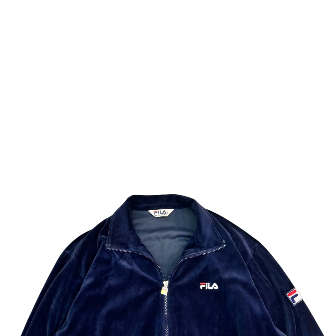 휠라 네이비 벨루어 져지 상품이미지2