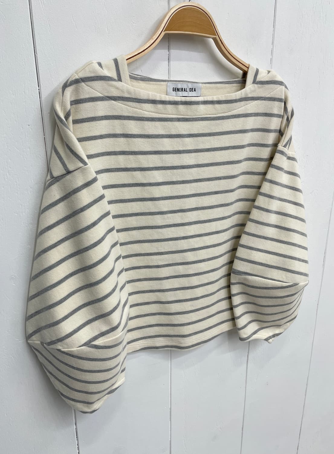 제너럴 아이디어 스트라이프 보트넥 티셔츠 상품이미지5