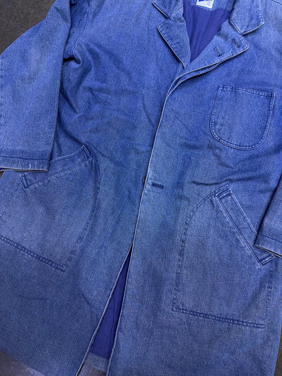 어나더오피스 데님 코트 워싱 청자켓 L 상품이미지4