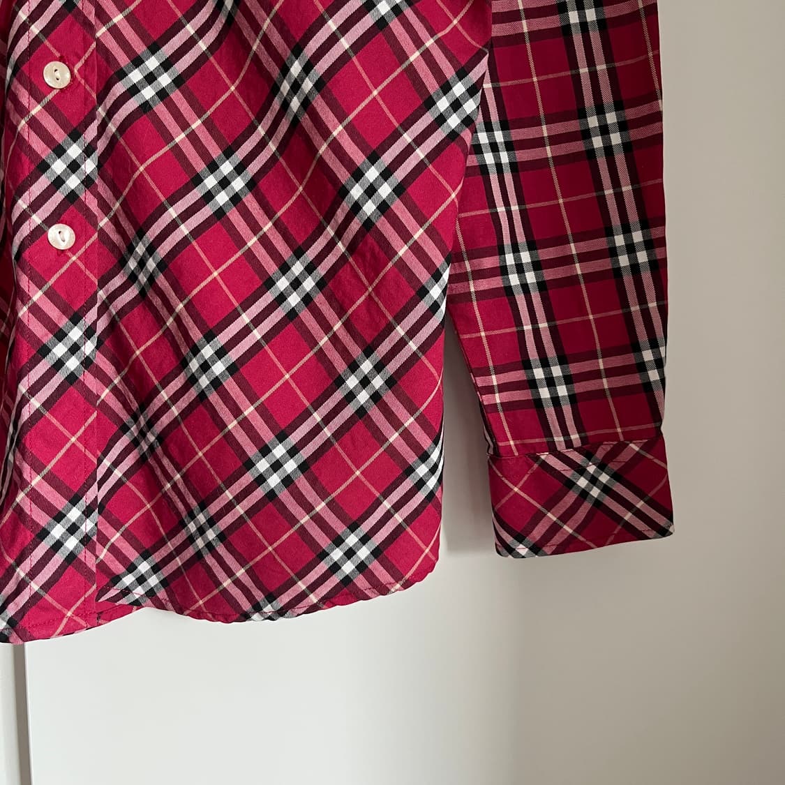 BURBERRY RED Check shirt 상품이미지5