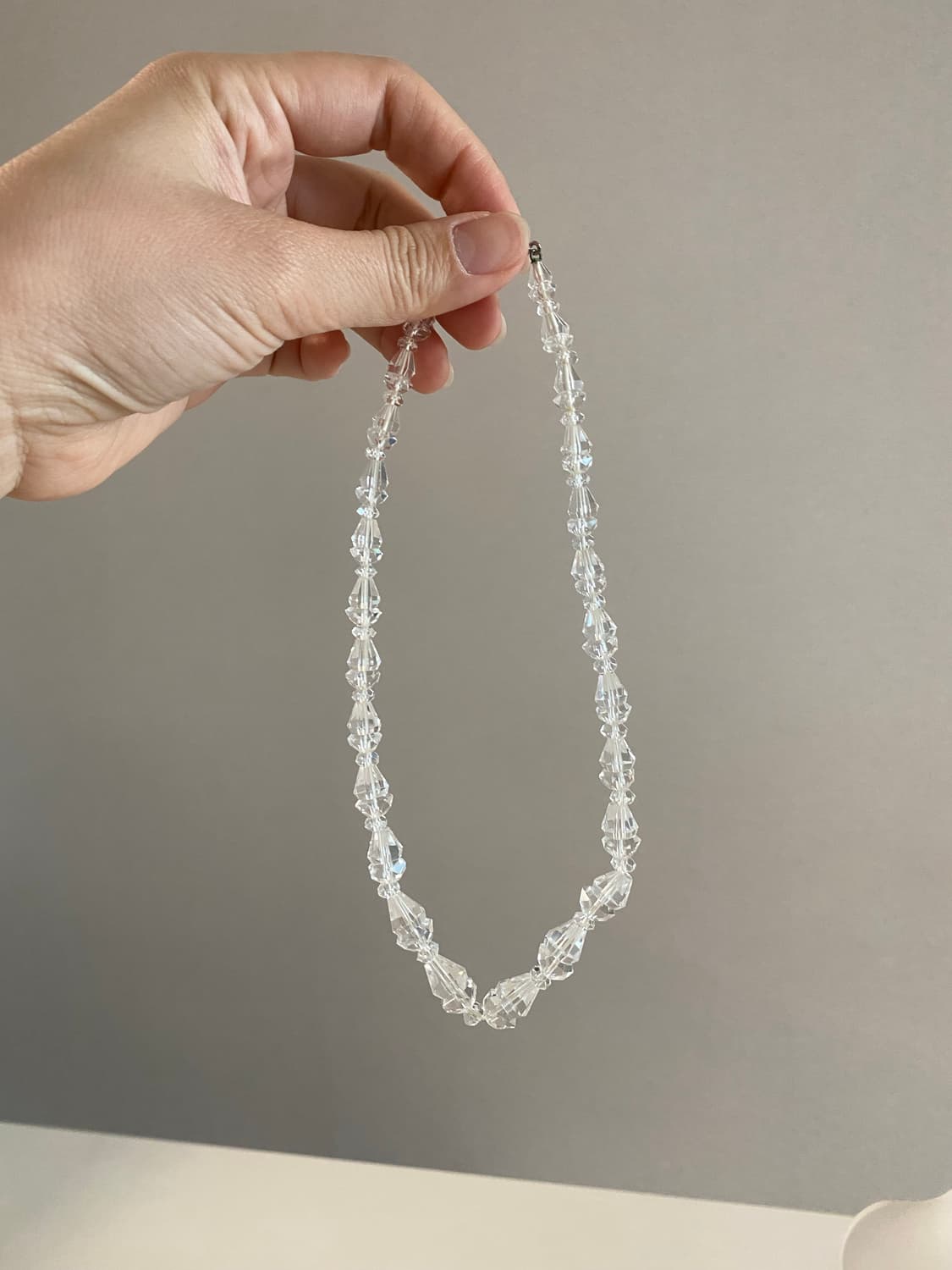 크리스탈 비즈 실버 목걸이 빈티지 주얼리 상품이미지5