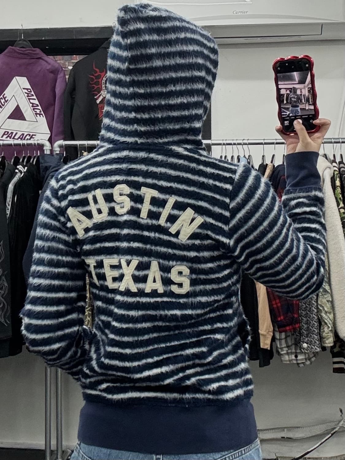 히스테릭 글래머 모헤어 후드집업 상품이미지5