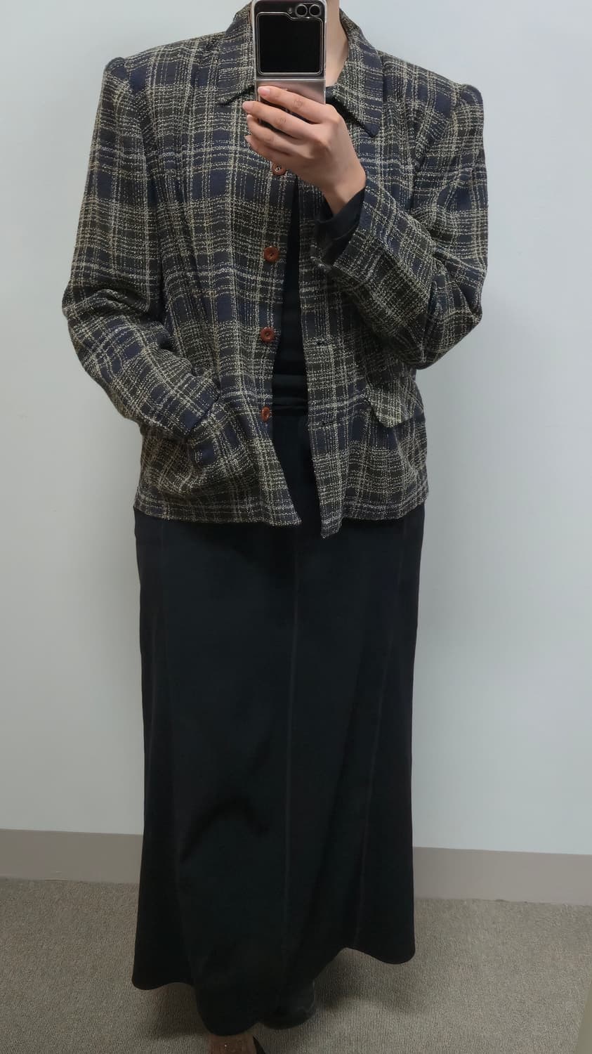 체크 자켓  상품이미지3