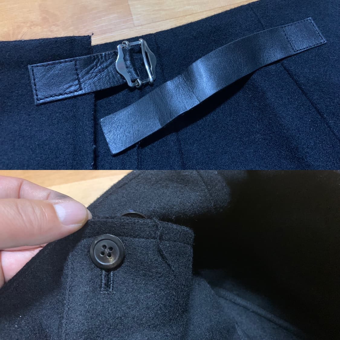 TRICOT by CDG 98/FW 스커트(울/나일론/디테일-레더) 상품이미지7