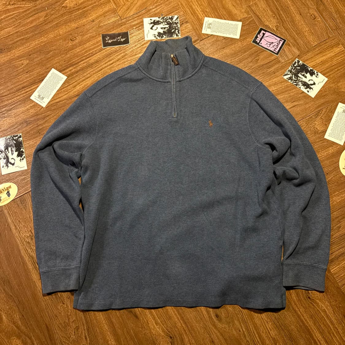POLO RALPH LAUREN 하프 집업 니트 풀오버 상품이미지1