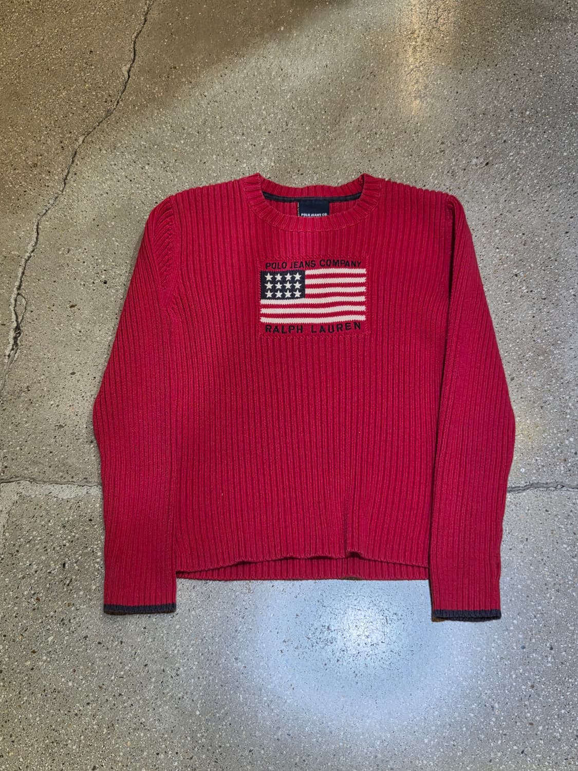 POLO 폴로 레드 성조기 골지니트💯 상품이미지3