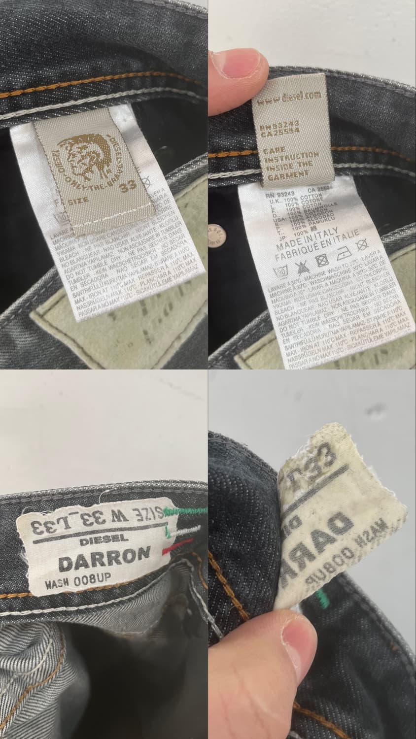 Diesel diss washing jean (italy made) 상품이미지10