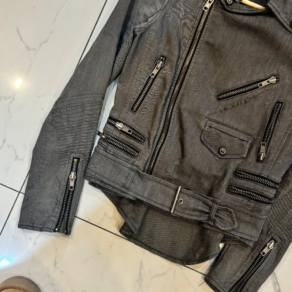 시스템 면라이더 자켓 락시크 멀티포켓 자켓 차콜 xs 상품이미지2