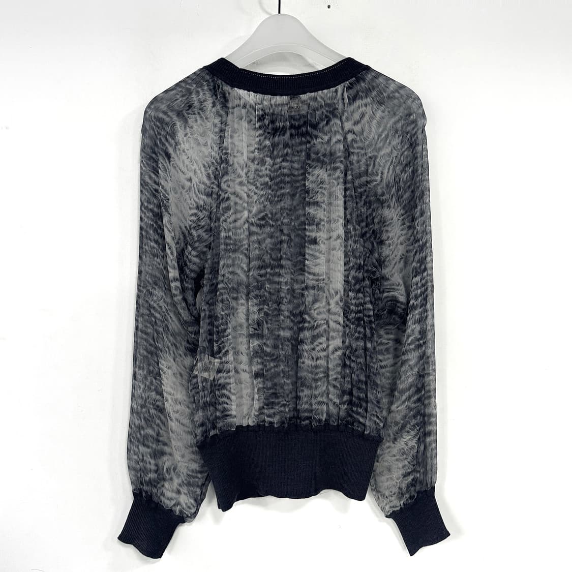 에르메스 패턴 실크 티블라우스 상품이미지7