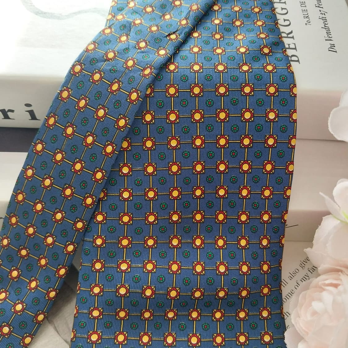 레오나르도 스트렐리 실크 블루 넥타이 9.8cm A+등급 K1283
 상품이미지3