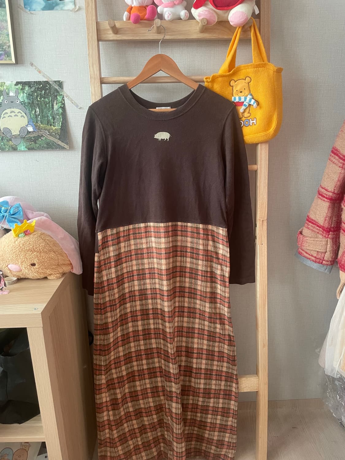 모리걸 빈티지 오렌지 떡코 원피스 set🧡🤎 상품이미지5