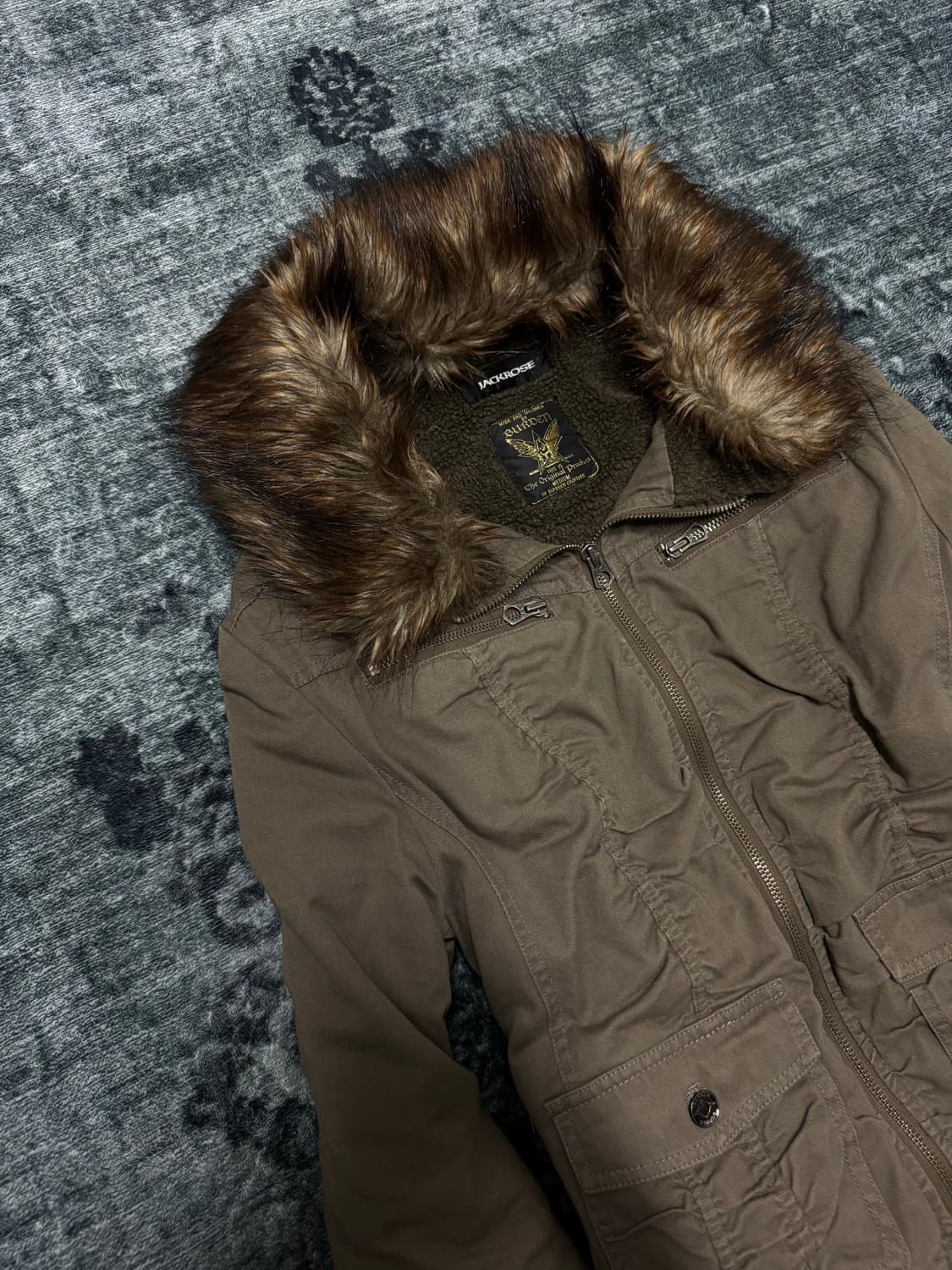 Jackrose 00s trimming fur military jacke 상품이미지2