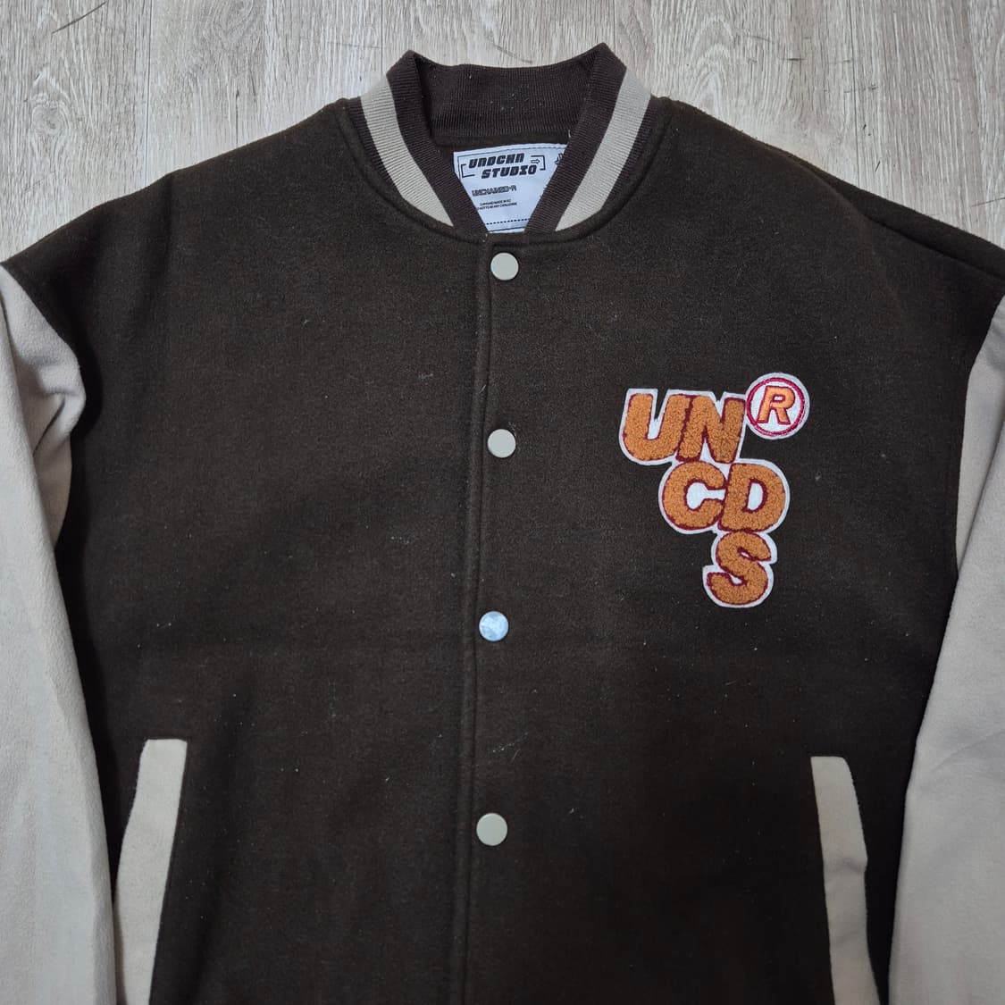 언체인드 스튜디오 자수 로고 베이스볼 스타디움 바시티 자켓 L(100) 상품이미지2