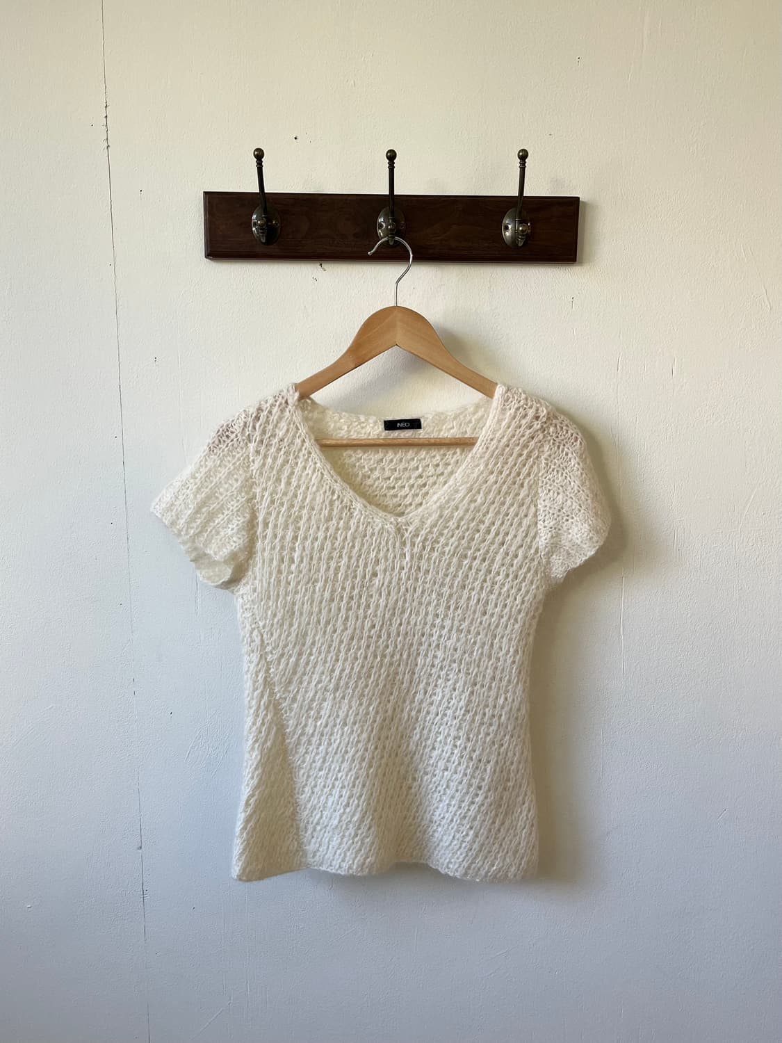 lNED 모헤어 크림 스웨터 상품이미지2