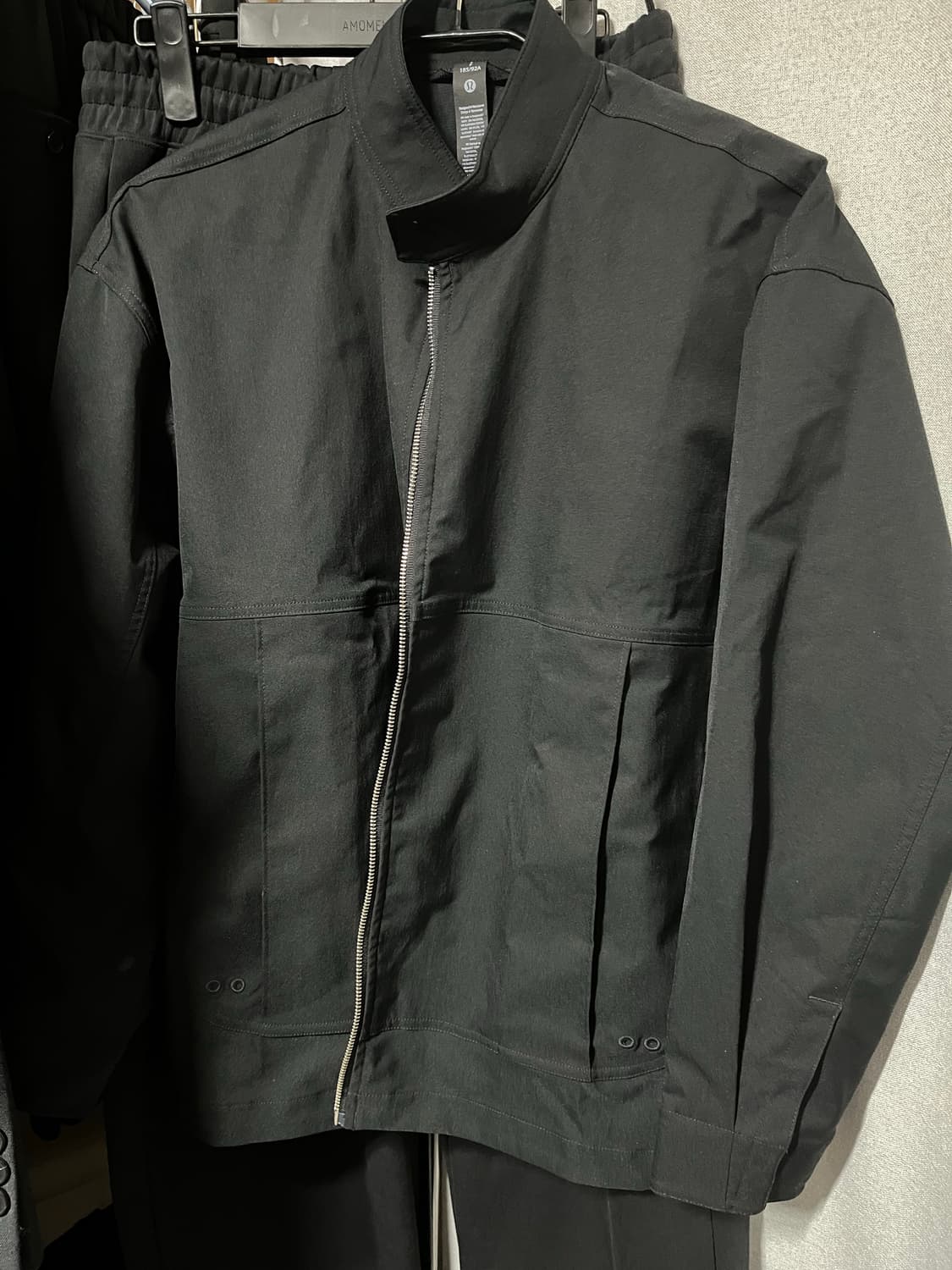 (S) 룰루레몬 스무스 트윌 풀집 자켓 블랙 상품이미지3