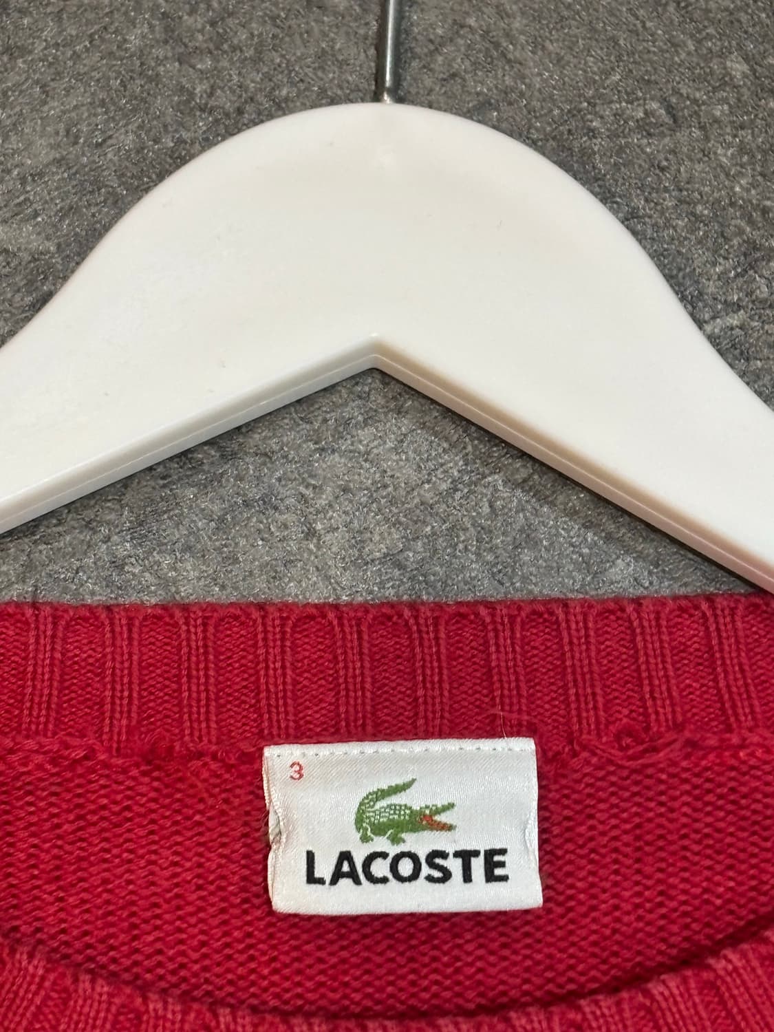 라코스테 니트 레드 3사이즈 상품이미지5