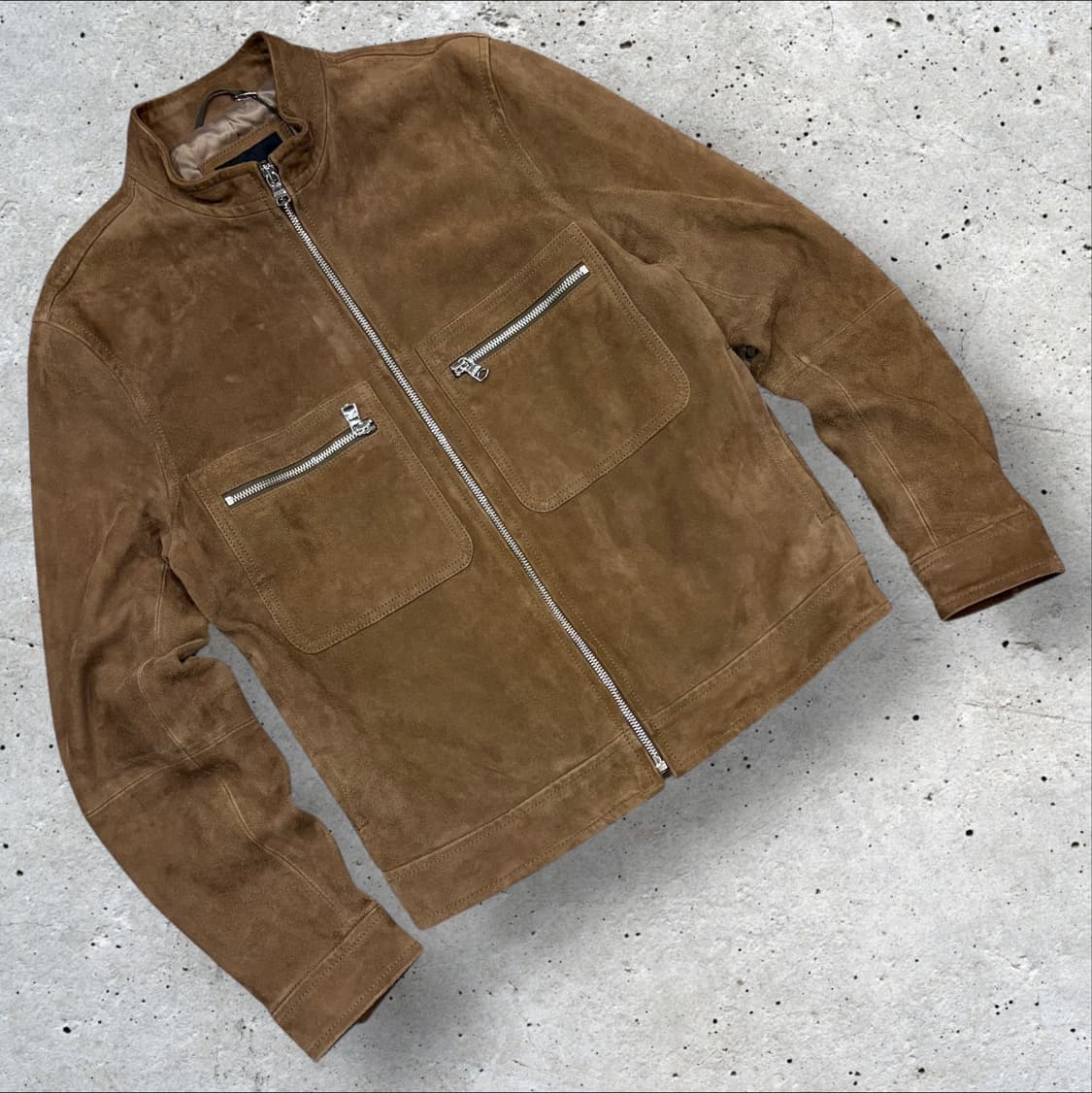 [M] 바나나리퍼블릭 브라운 스웨이드 양가죽 자켓 B681 상품이미지1