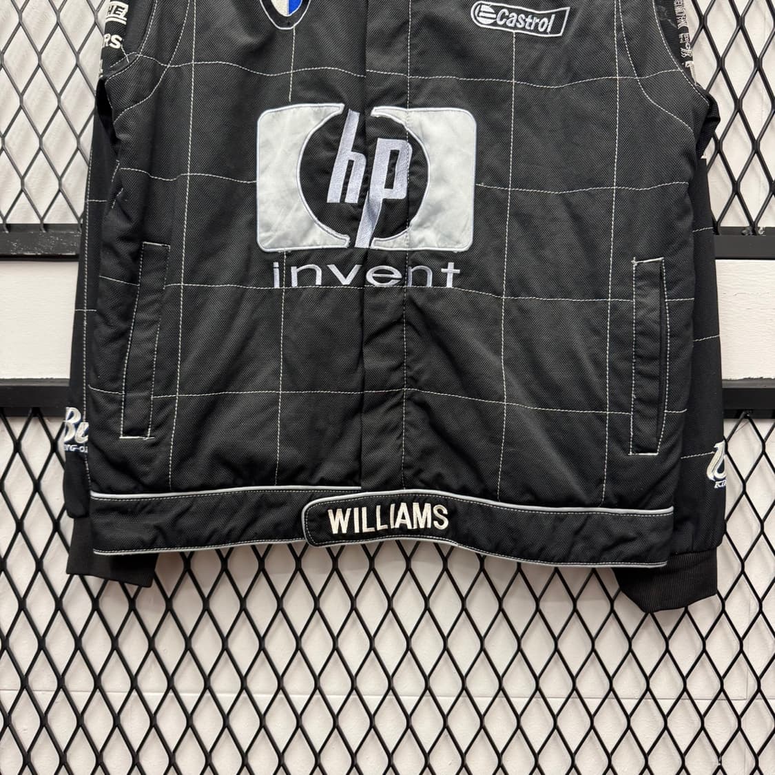 00s BMW 윌리엄스 F1 팀 레이싱 자켓 전후면 퍄치 디테일 블랙 상품이미지4