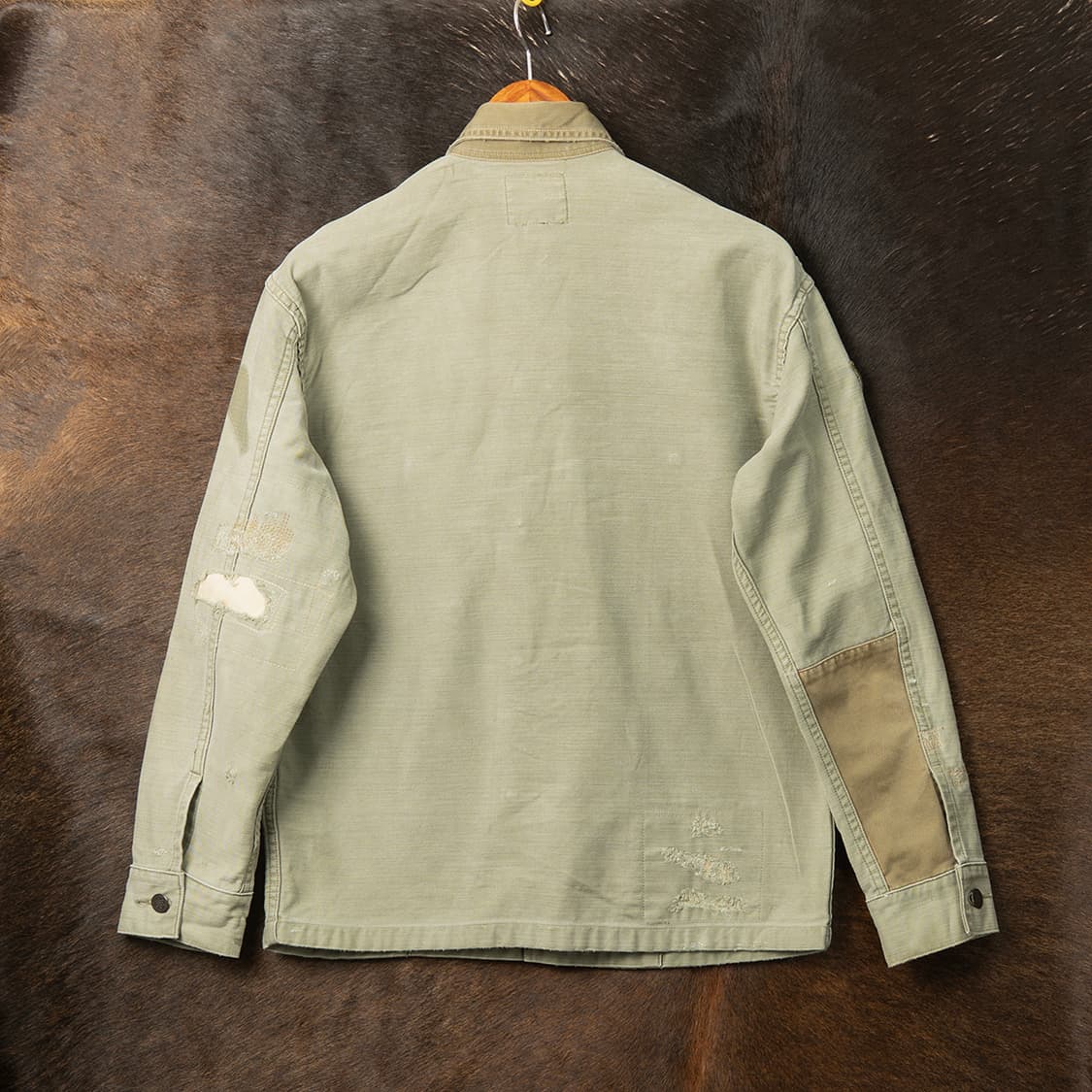 [S] 데님앤서플라이 13스타 밀리터리 데미지 리페어 자켓  상품이미지6