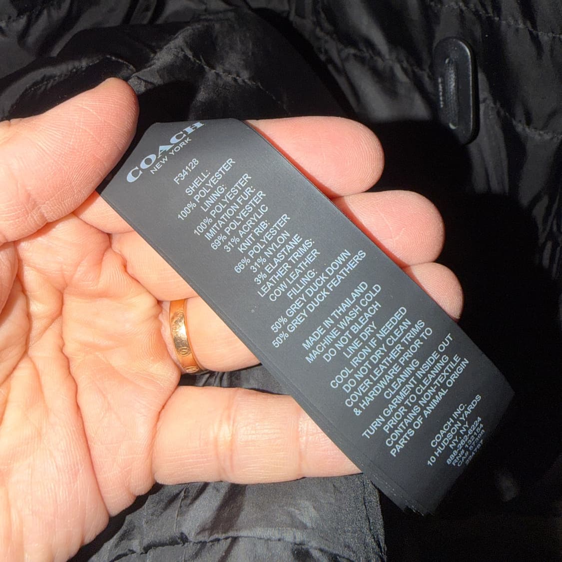 코치 롱다운 여성 패딩점퍼 S (여성 66-77정도) 상품이미지10