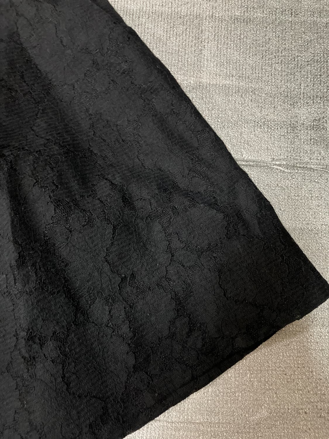 럭키 슈에뜨 블랙 레이스 스커트 38 상품이미지6