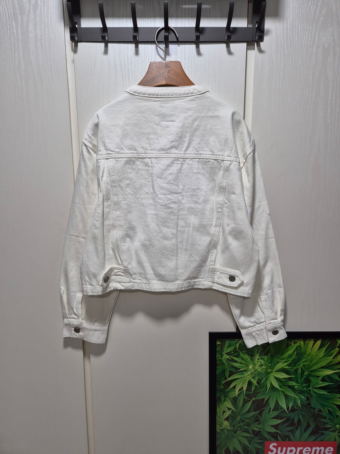 (타임세일)(새상품)LAP 숏 데님 자켓 아이보리 상품이미지10