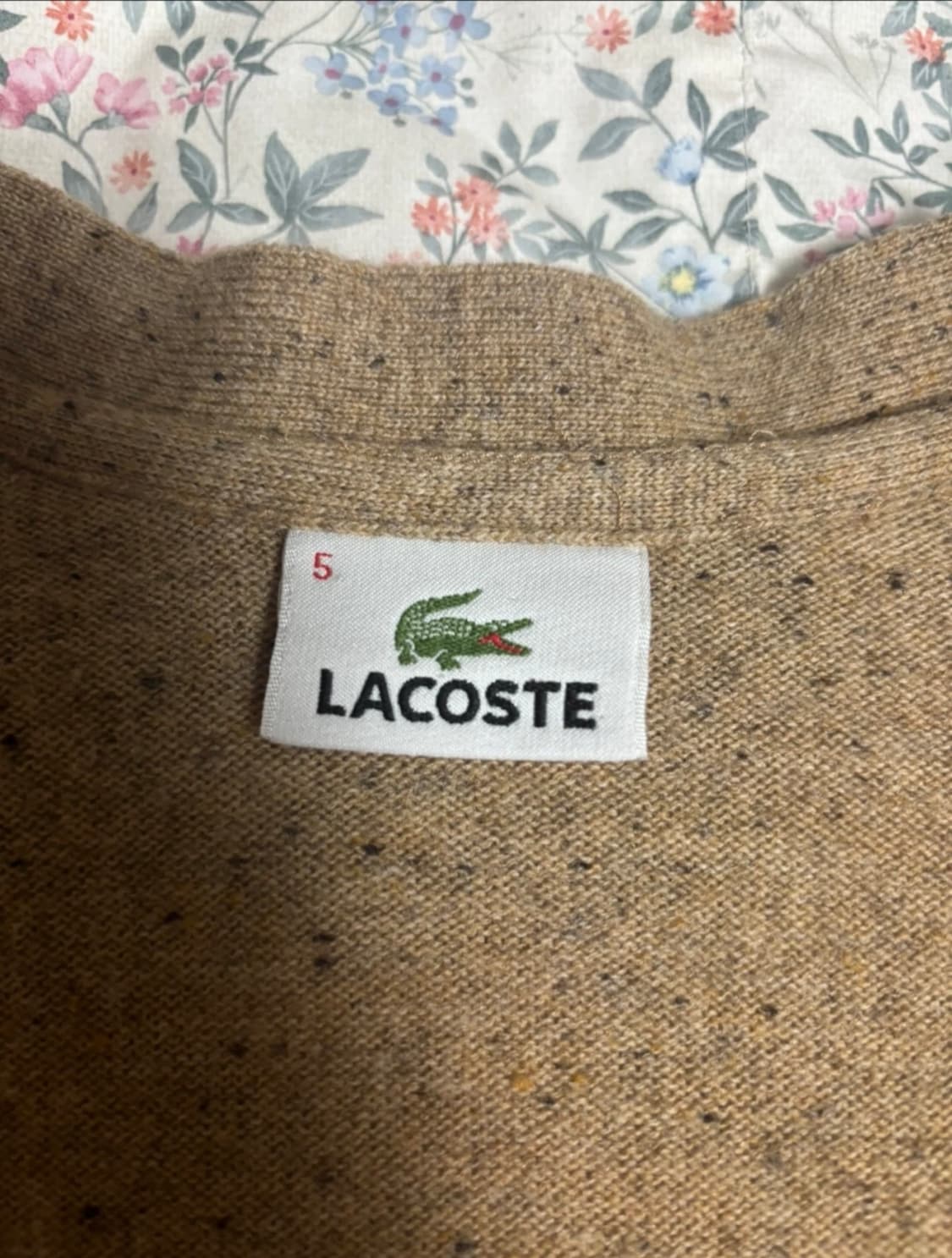 라코스테 베이지 울 가디건 105 상품이미지3