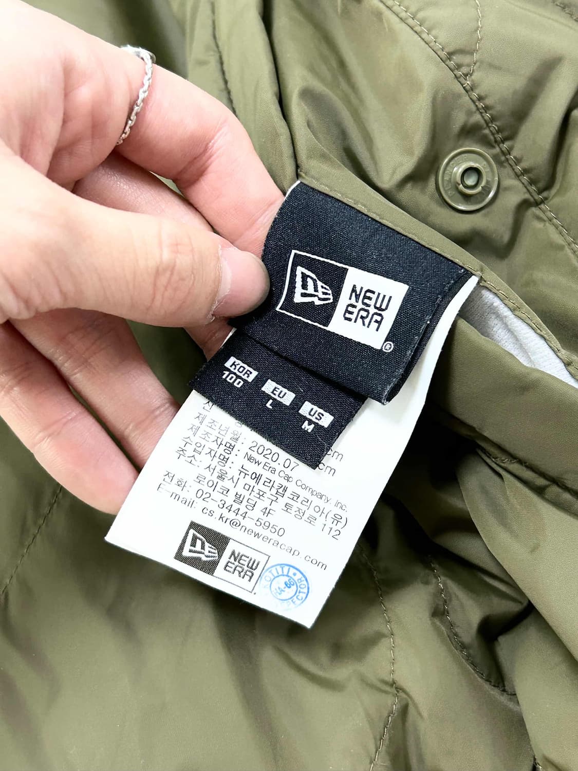 뉴에라 리버시블 카키 쉐르파 자켓 상품이미지9