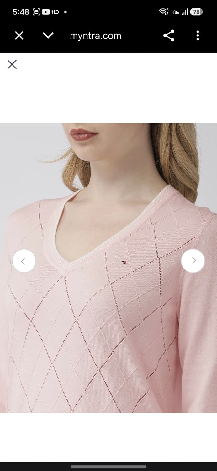 타미힐피거 브이넥 코튼니트 상품이미지9