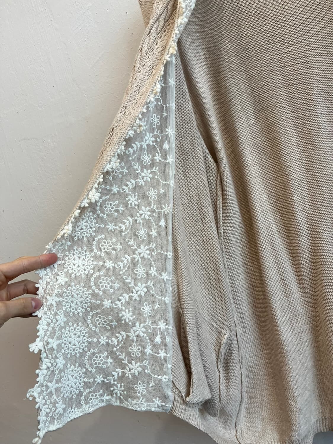 어스뮤직 JPN 모리 논버튼 가디건  상품이미지6