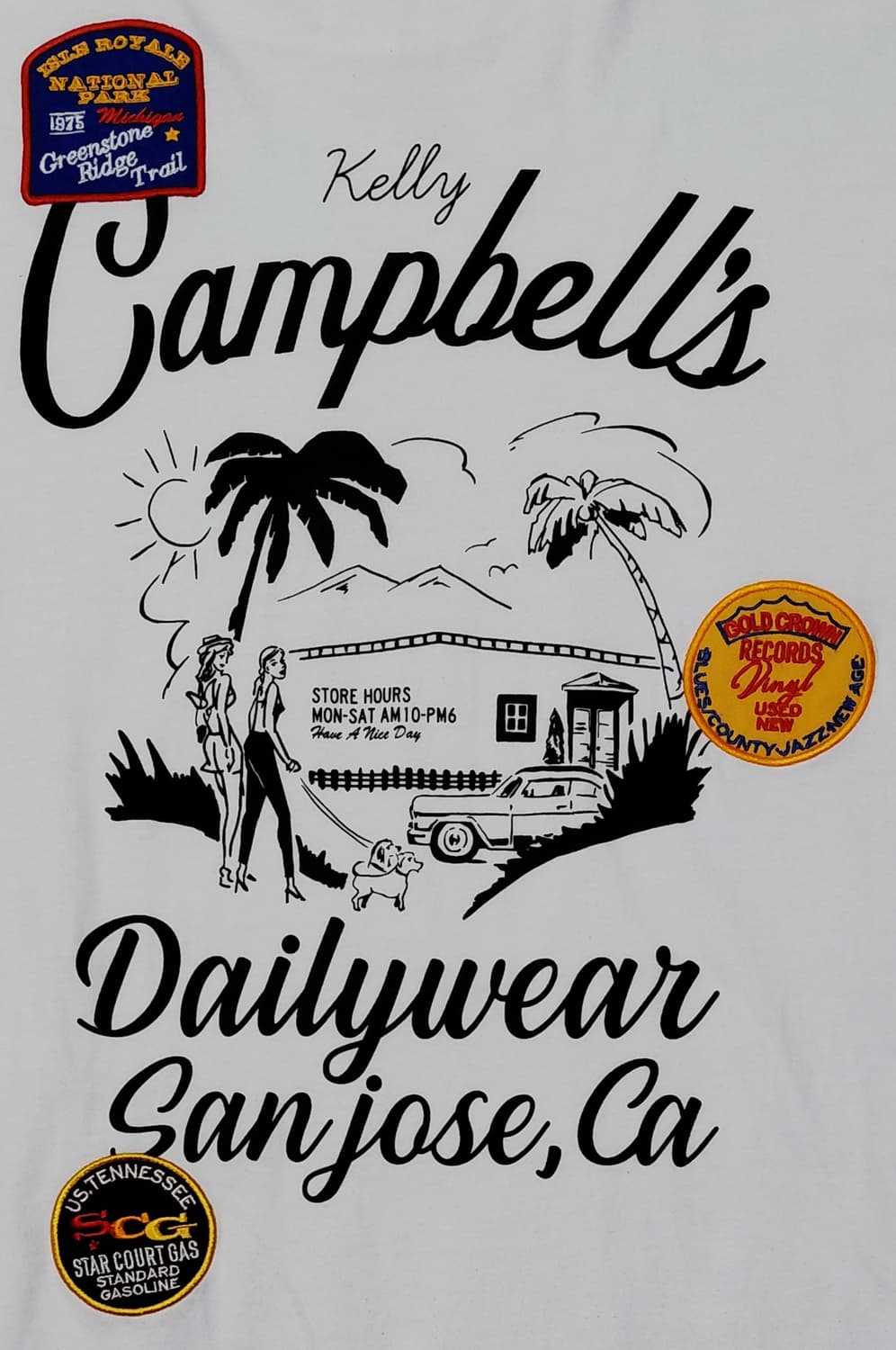 [FREE] 로데오 크라운즈 와이드 보울 백로고 패치 빈티지 티셔츠 상품이미지1