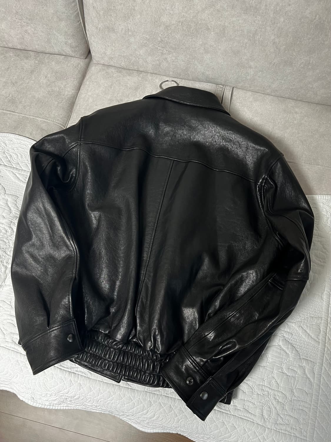 쿠어 베지터블 A-2 레더 자켓 상품이미지6