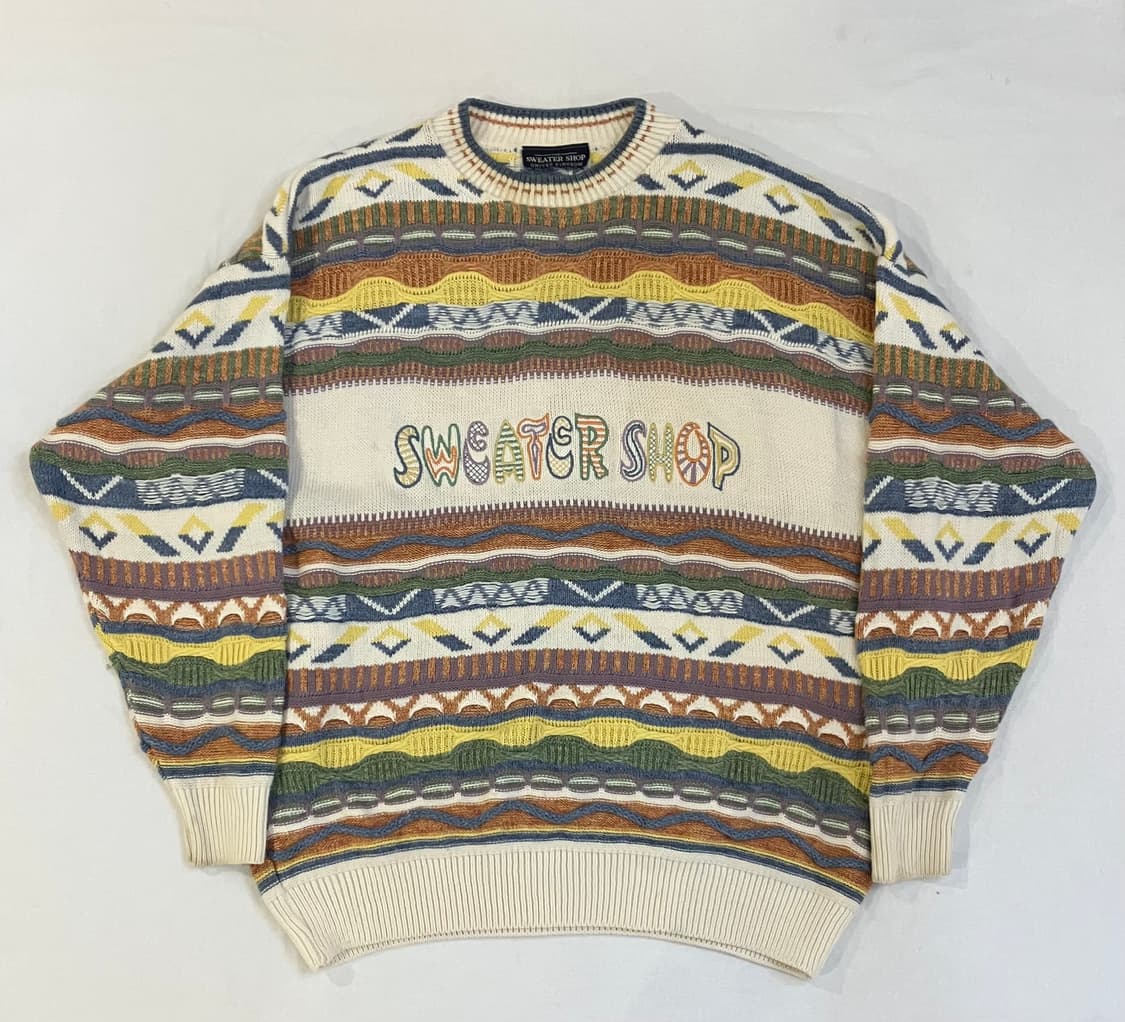 90s Sweater Shop 멀티케이블 쿠지 니트 상품이미지1