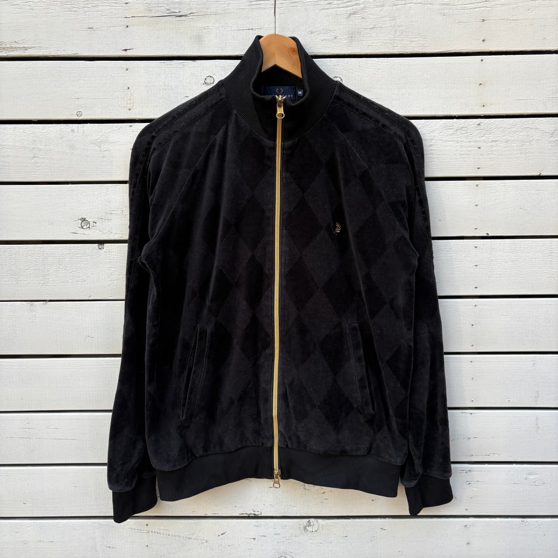 Fred Perry 프레드페리 벨벳 져지 집업 상품이미지1