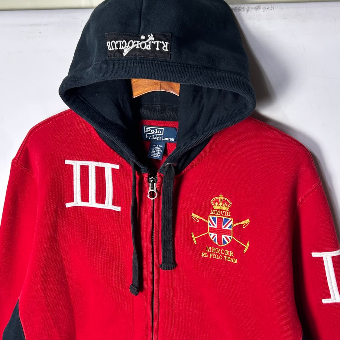 [POLO] 폴로랄프로렌 넘버링 배색 후드집업 상품이미지3