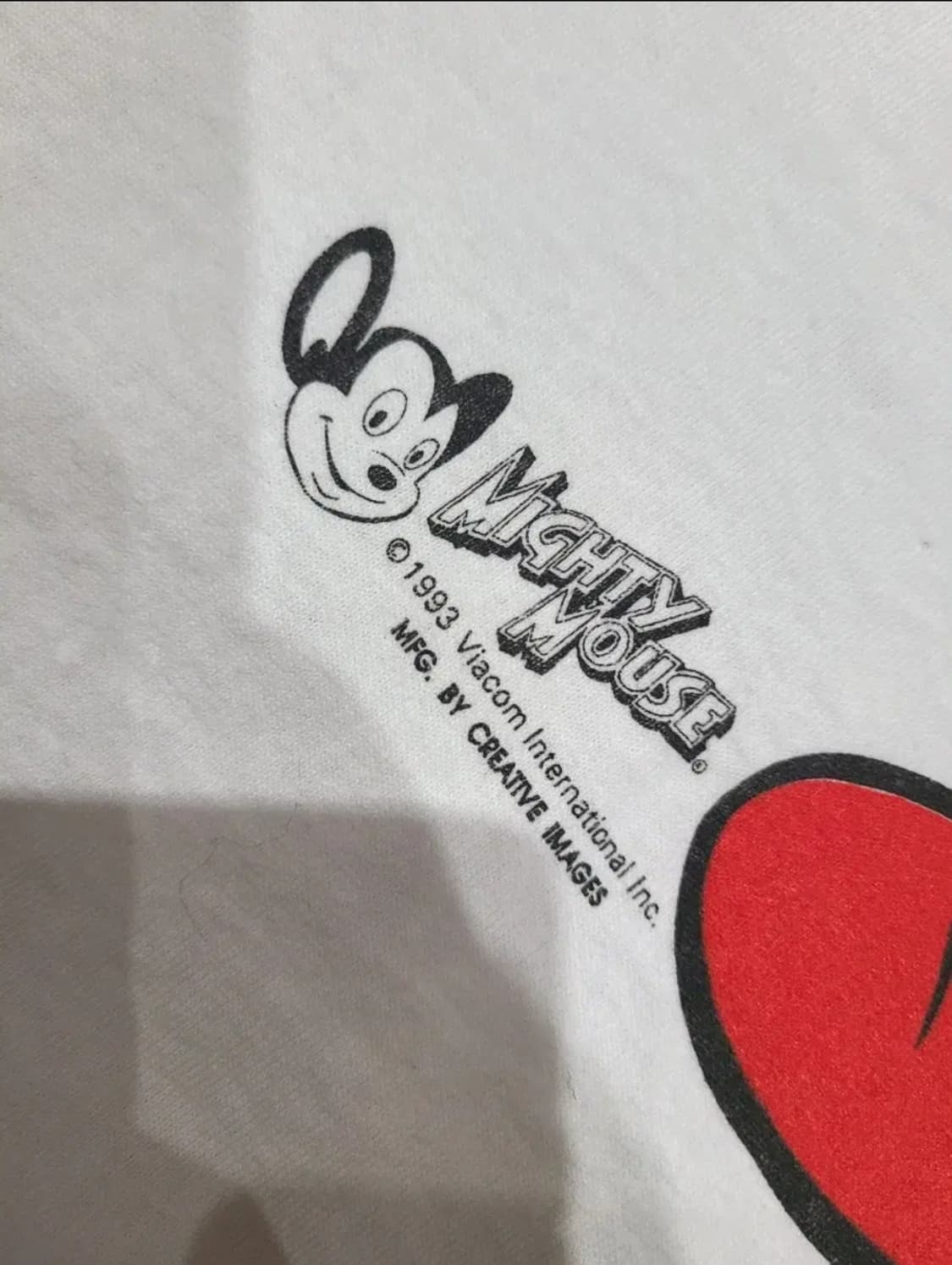 1993 마이티마우스 빈티지티셔츠 상품이미지4