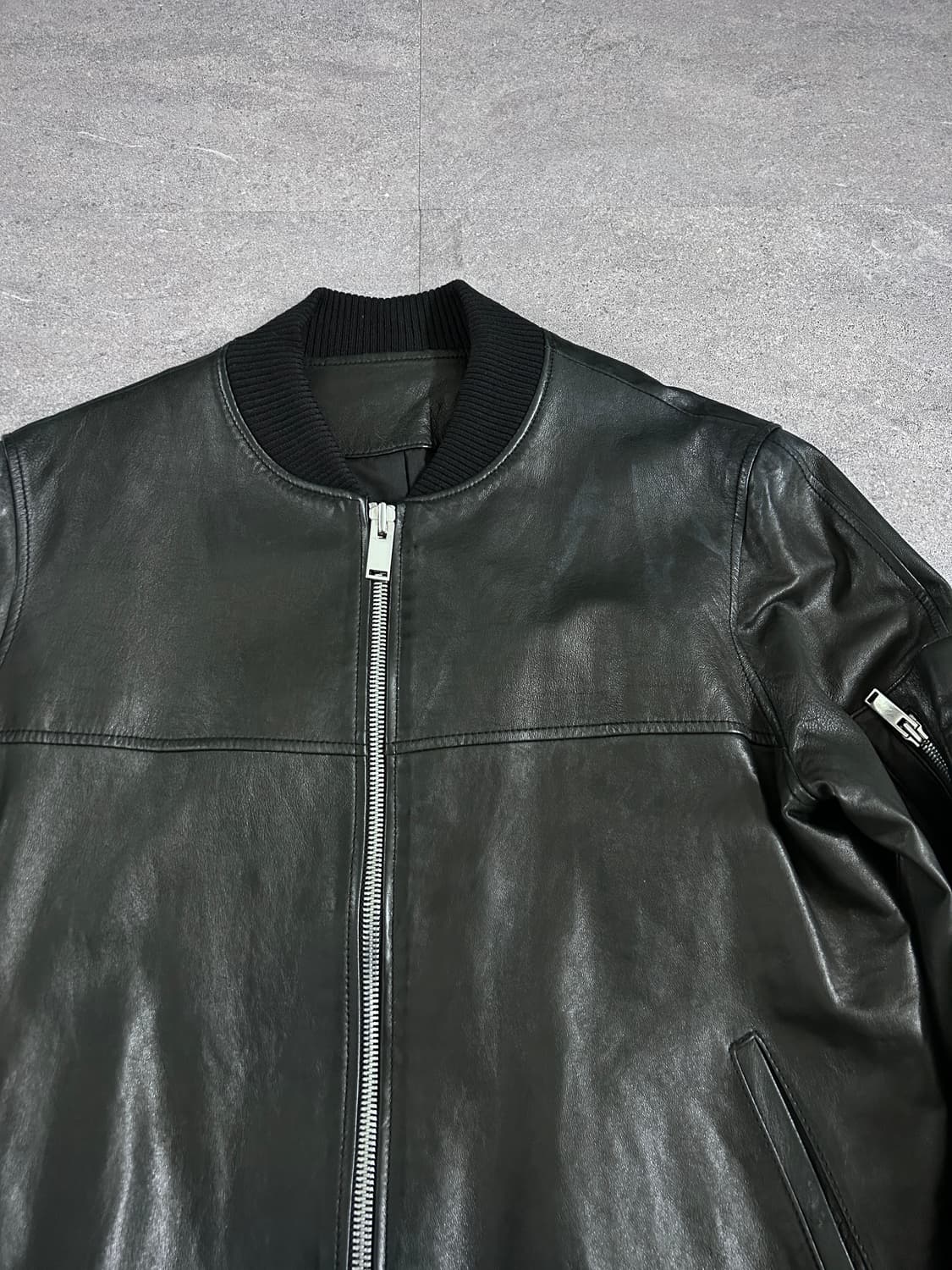 이탈리안 싱글 봄버 램스킨 자켓 상품이미지6