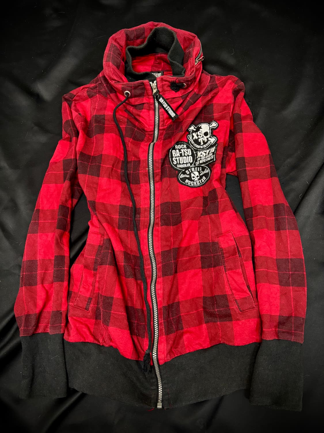 [BA-TSU]Skull Patch Bono Hoodie Zip Up 상품이미지5