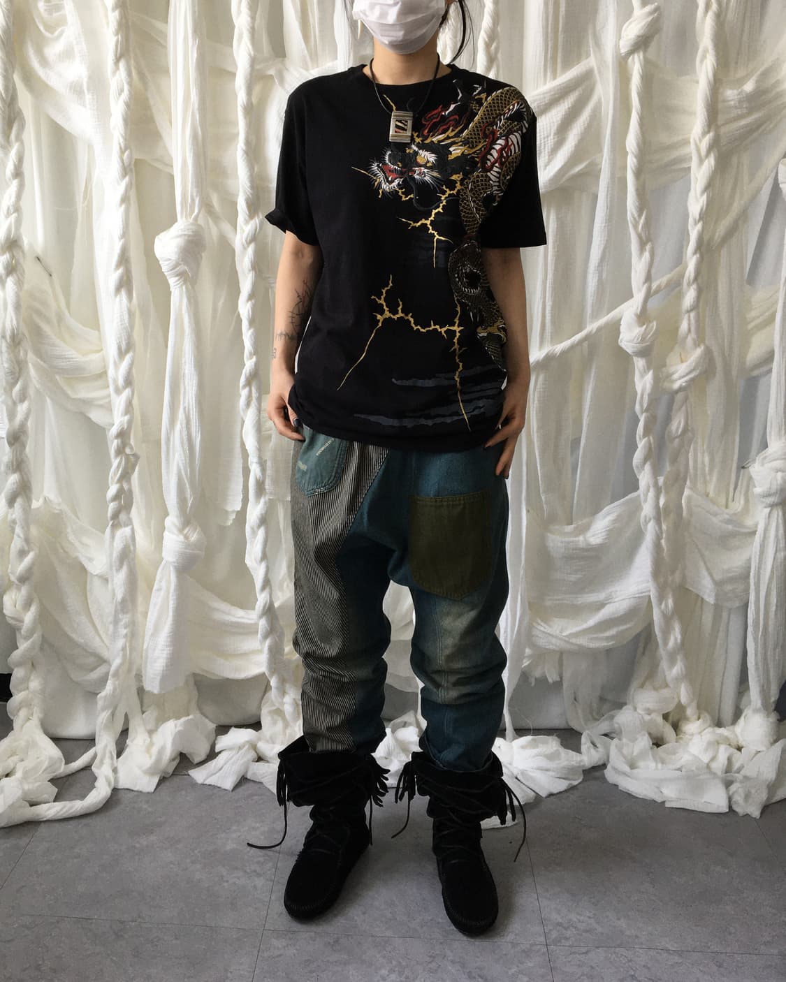 Oriental printing t shirt 상품이미지9