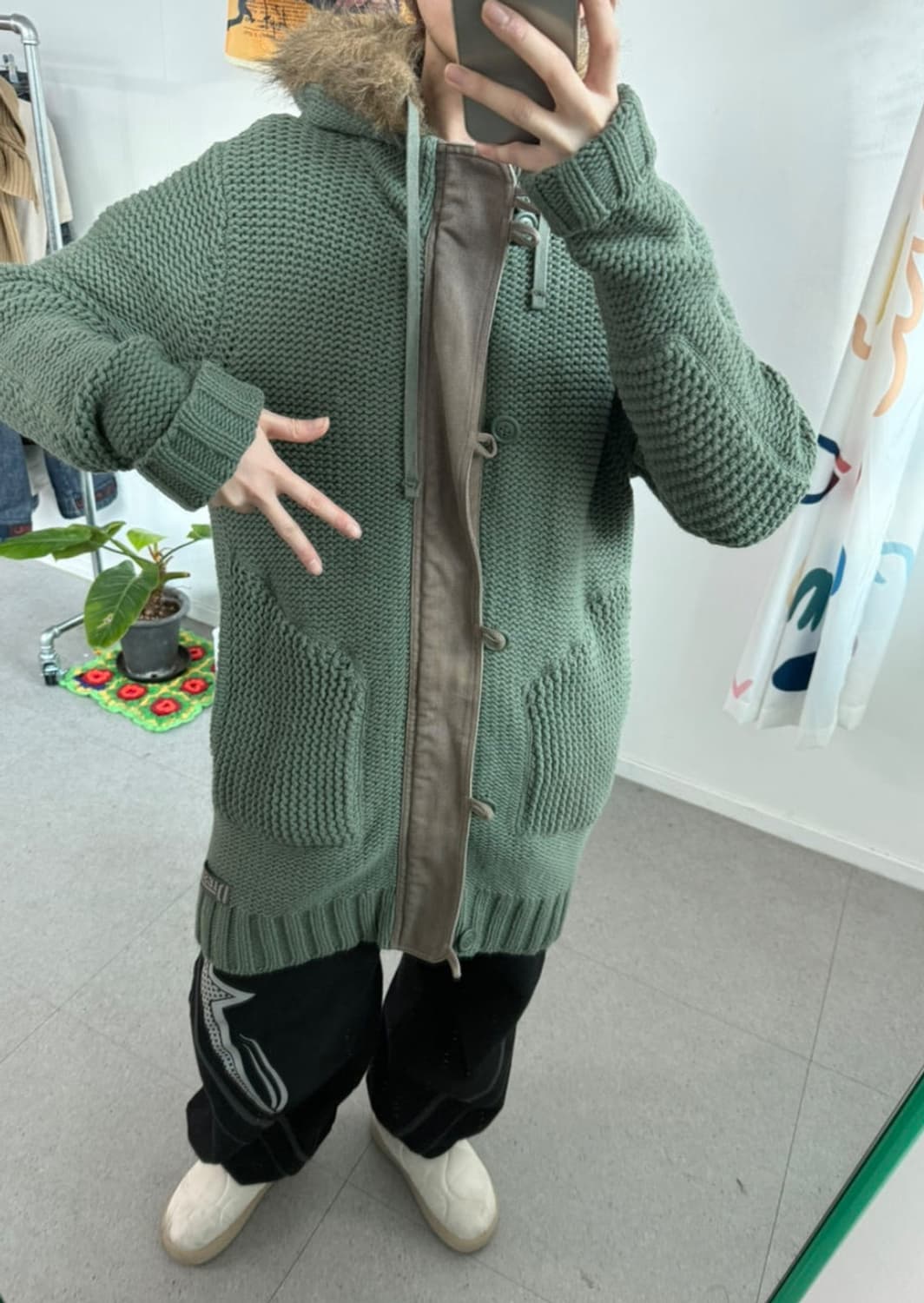 Diesel wool knit hoody zipup 상품이미지4