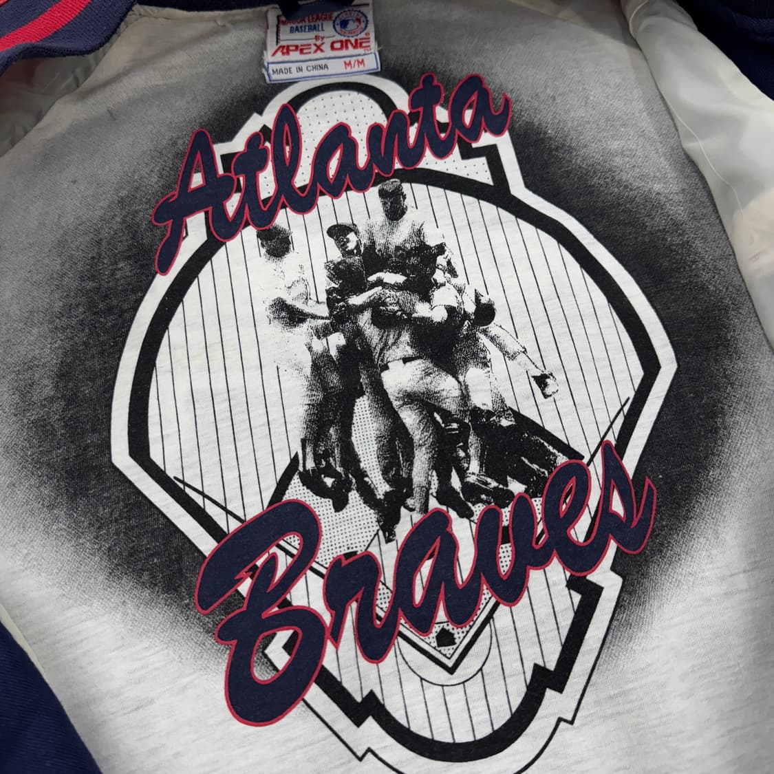 MLB 90s X apex one 올드스쿨 코튼 베이스볼 바시티 자켓 상품이미지7