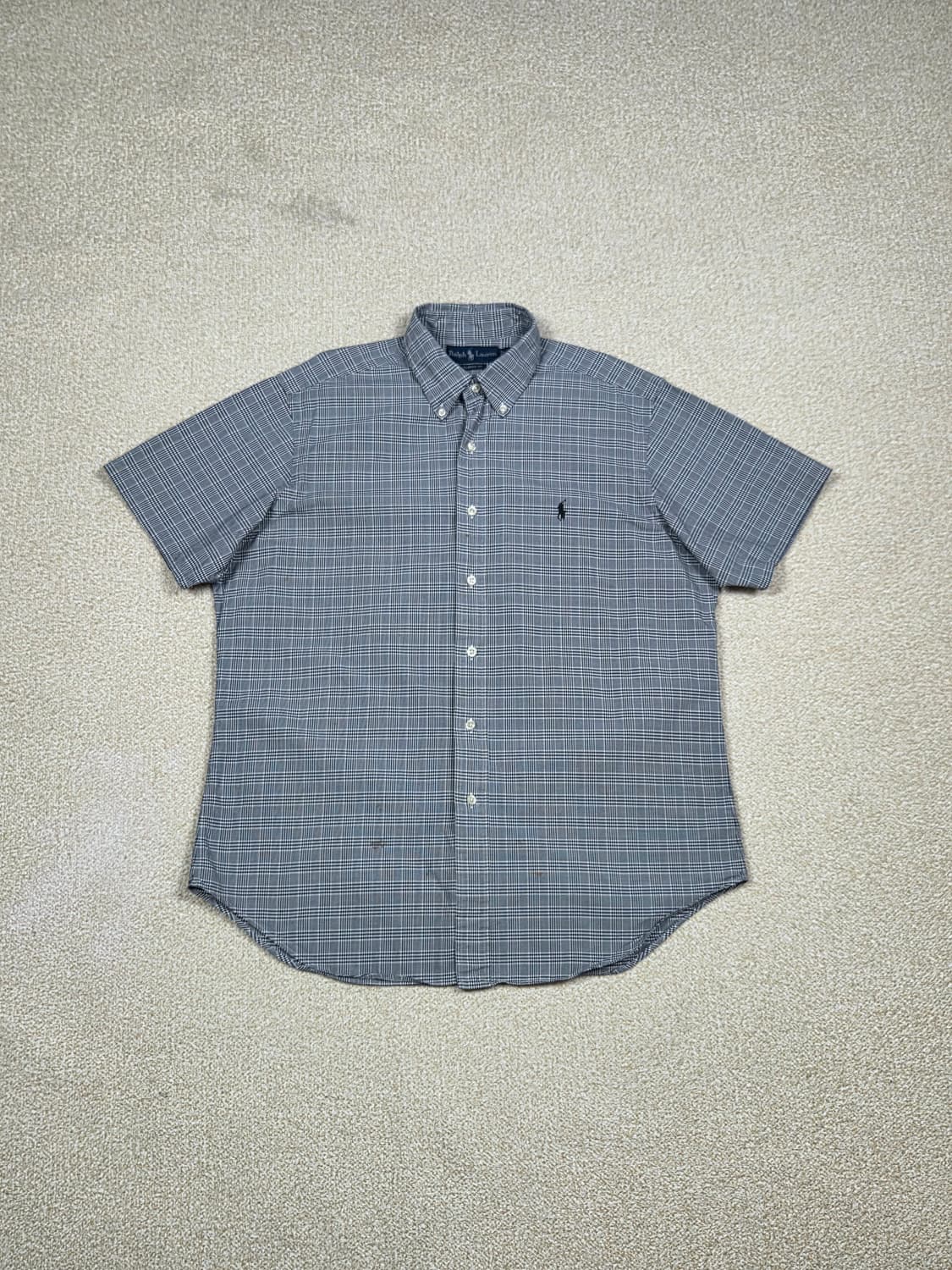 [폴로 랄프로렌] 클래식 핏 스몰 포니 잔체크 반팔 셔츠 | S00142 상품이미지1