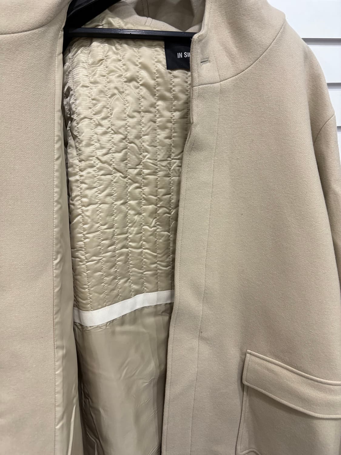 인사일런스 후드 코트 아이보리 L 상품이미지5